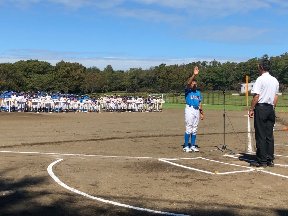 花見川区少年軟式野球連盟　第26回秋季大会開会式